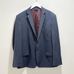 MARC MARTIN NEW YORK Men’s Blue Houndstooth Super 120’s Wool Sport Coat Sz 46S